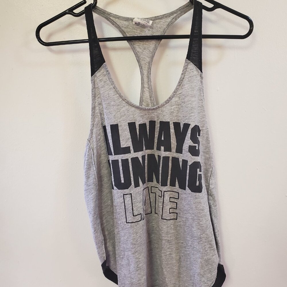 Victoria's Secret Pink Tank Top "Always Running Late" - Available until 4/19 - Picture 5 of 5